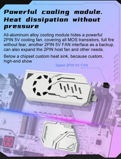 MACHINIST New upgrade X99 Gaming Motherboard LGA 2011-3 cpu C612 Chip Supports TPM2.0 Four Channel DDR4 NVME/WIFI M.2 Interface.