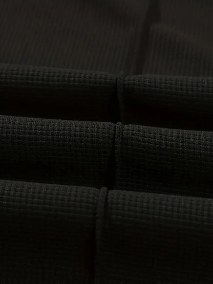 Mens Stylish Waffle Pants - Casual Sports Slim Fit with Adjustable Drawstring Secure Pockets for All Seasons - Perfect Outdoor.