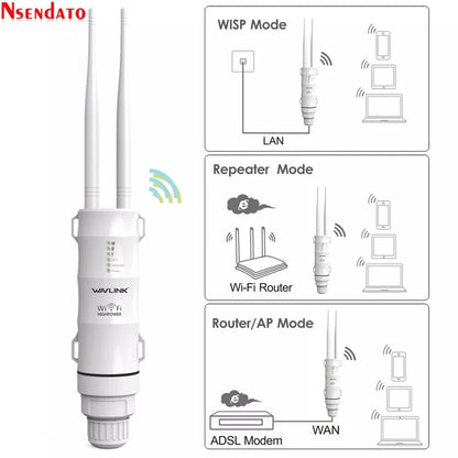 AC1200 AC600 High Power Outdoor Wireless Wifi Repeater AP/WiFi Router Dual Dand 2.4G/5Ghz Long Range Wifi Extender POE