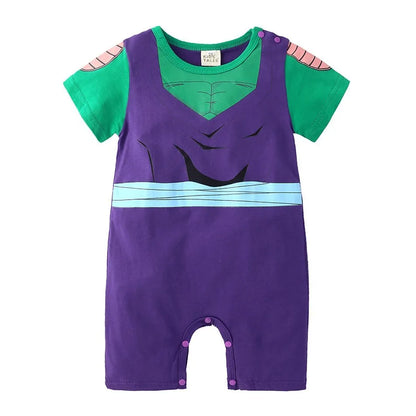 0-2 Jahre Baby Junge und Mädchen Strampler Neugeborenen Sommer Kurzarm Overall Baby Anime Cartoon Baumwolle Cosplay Kostüm