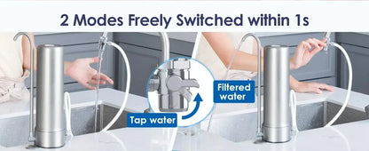Kitchen Under Sink Drinking Water Filter Purifier With Faucet Reduces Bacteria, Metal,Lead, Chlorine and Odor.