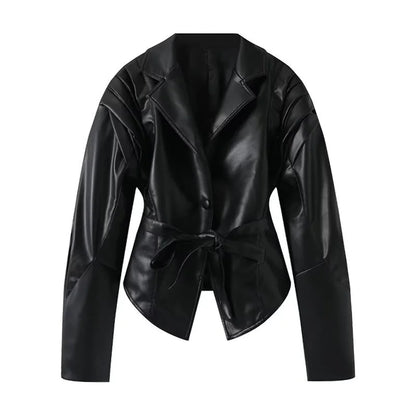 Retro-Jacke, modisch, Frühling und Herbst, lässig, lockere Tasche, langärmelig, trendig, cool, vielseitig, hochwertige Damen-Kurzjacke