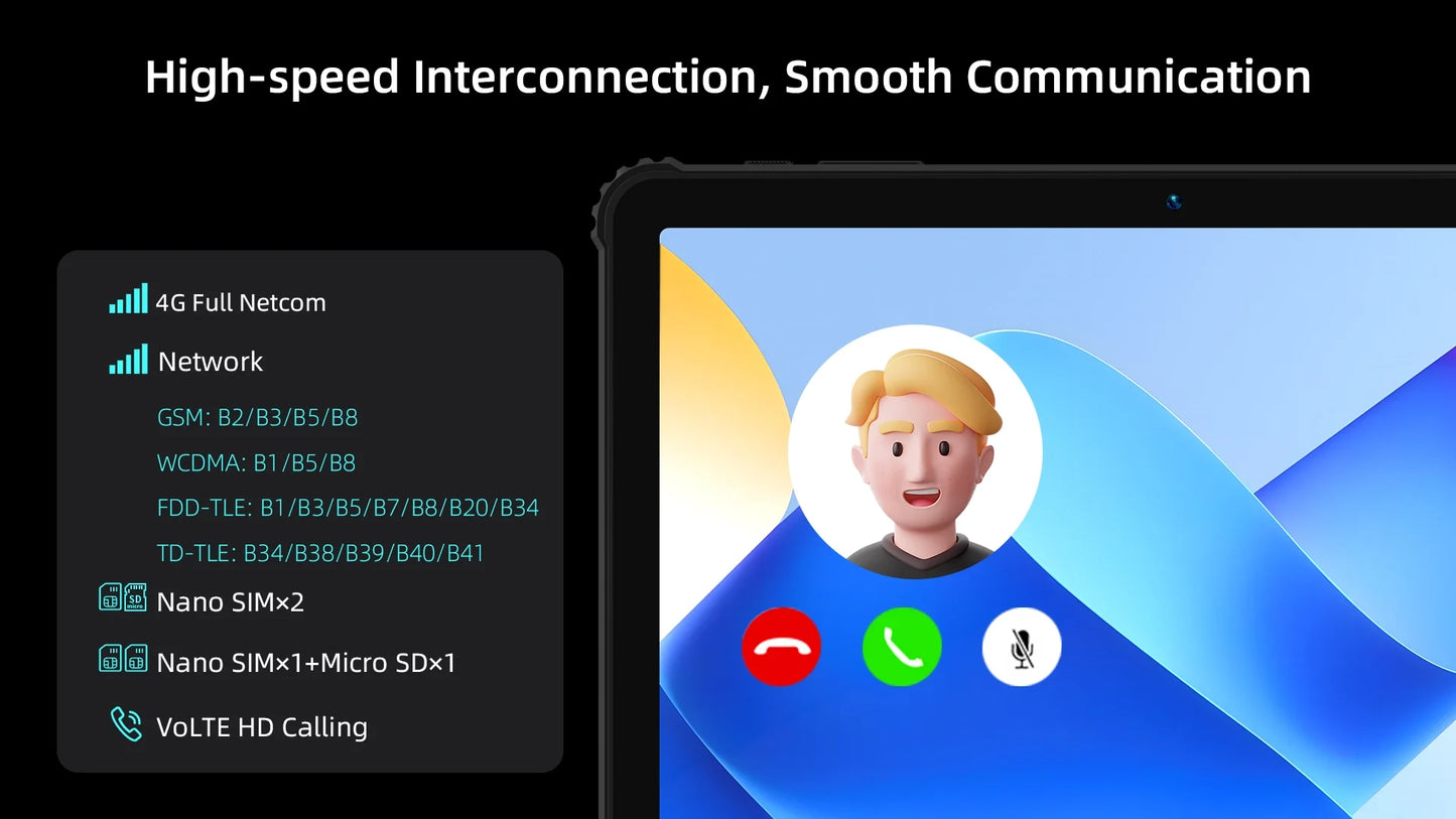 BMAX tablet I10S Pro Three-proof tablet Max14GB Memory(6GB+8GB) 128GB Storage Android 14 UNISOC T616 ARM Mail G57 4G Full Netcom
