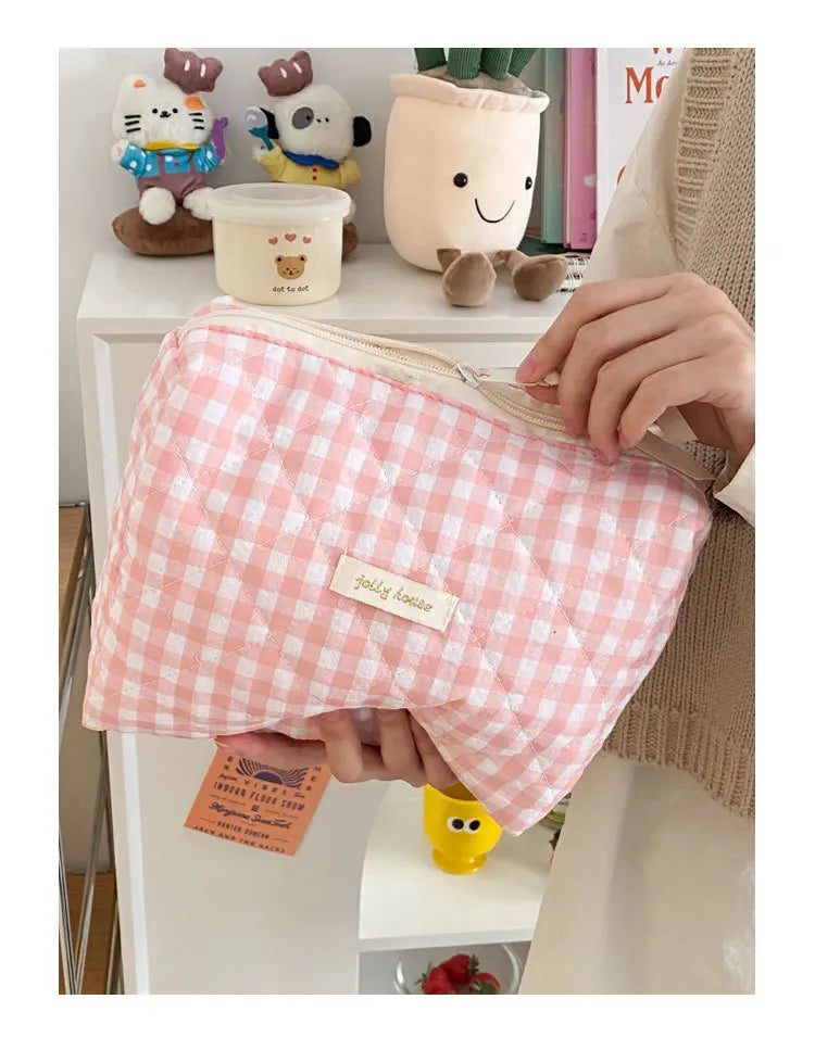 Large Capacity Women's Cosmetic Bags Cases Casual Ladies Small Storage Bag with Zipper Female Travel Clutch Bag Small Handbags.