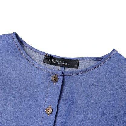 ZANZEA Women Vintage Muslim Abaya Dress 2024 Autumn Sundress Casual Long Sleeve Solid Maxi Long Vestidos Kaftan Islamic Clothing.