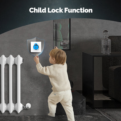 MOES Tuya ZigBee Smart Knob Thermostat Star Ring Series Temperature Controller Water Boiler Electric Heating With Alexa Google.