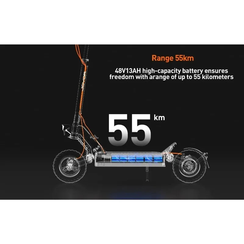 Joyor S5-Z Electric scooter 2000w dual Motor 60v18AH battery E-type foldable electric scooter high-response disc brake Escooter.