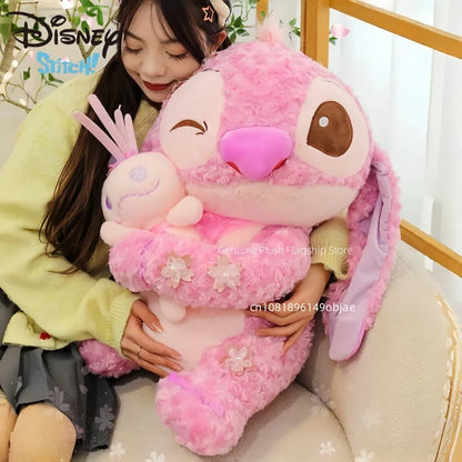 70cm Big Size Disney Lilo & Stitchanime Plush Stuffed Doll Room Decoration Peluche Pillow Angel Plushies Ornaments Gifts.