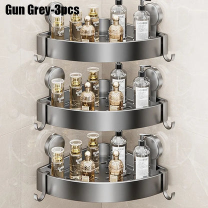 Badezimmerregale, Saugnapf, Wandmontage, Eckregal für Dusche, ohne Bohren, Zubehör, Zubehör, Hardware-Befestigung, Zuhause