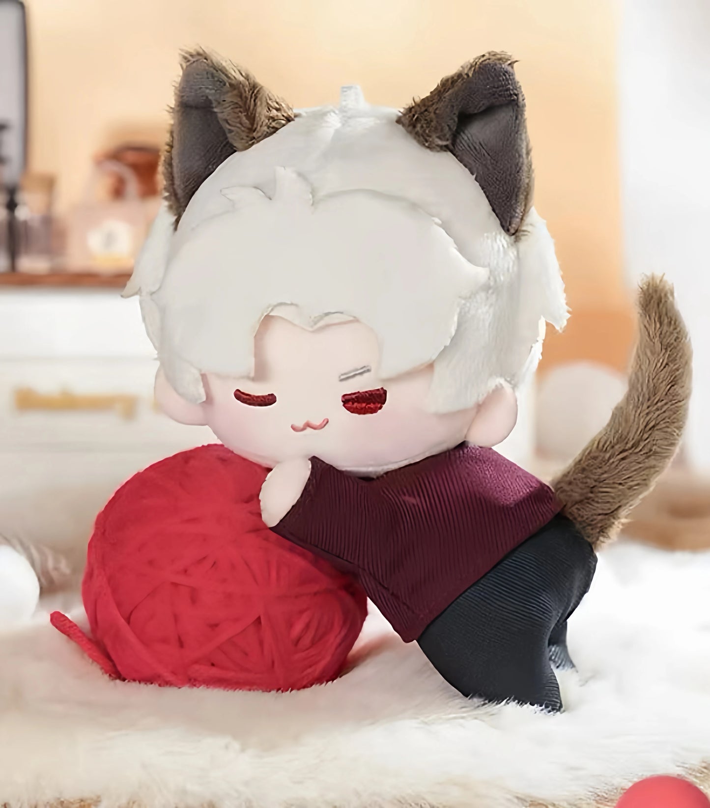 【Presale】Love And Deep Space Cat Really Miss You Series Magnetic Plush Pendant Cute And High-Value Bag Decoration Gift.