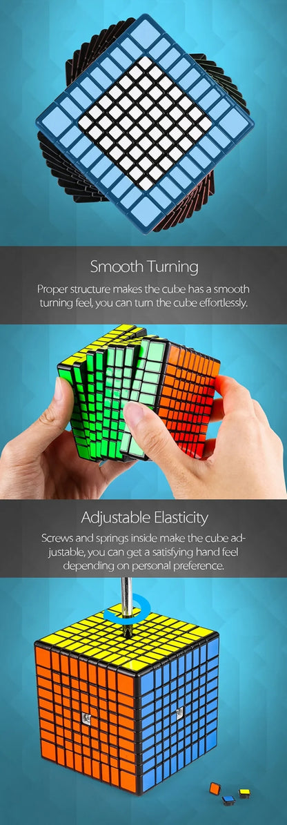 MOYU Meilong 9x9 10x10 11x11 12x12 13x13 Magic Cubes Speed Puzzle Cubes Toys Professional Puzzle Cubo MagicoToys Speed Cube.