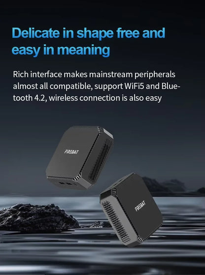 FIREBAT T2 Mini PC Intel N150 CPU Windows 11 DDR4 16GB RAM 512GB SSD WIFI5 BT4.2 Desktop Computer HDMI USB Port.