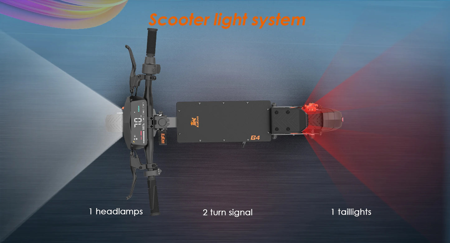 KuKirin G4 Electric Scooter EU Stock 2000W Motor 60V20Ah Baterry 70km/h Top Speed 11-Inch Off-Road Tires Folding E-Scooter.