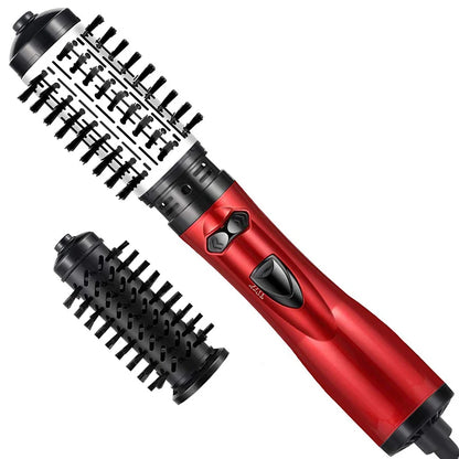 Hot Air Brush Design 3-In-1 Rotating Electric Hair Straightener Curling Comb Roller One-Step Electric Ion Hair Brush.