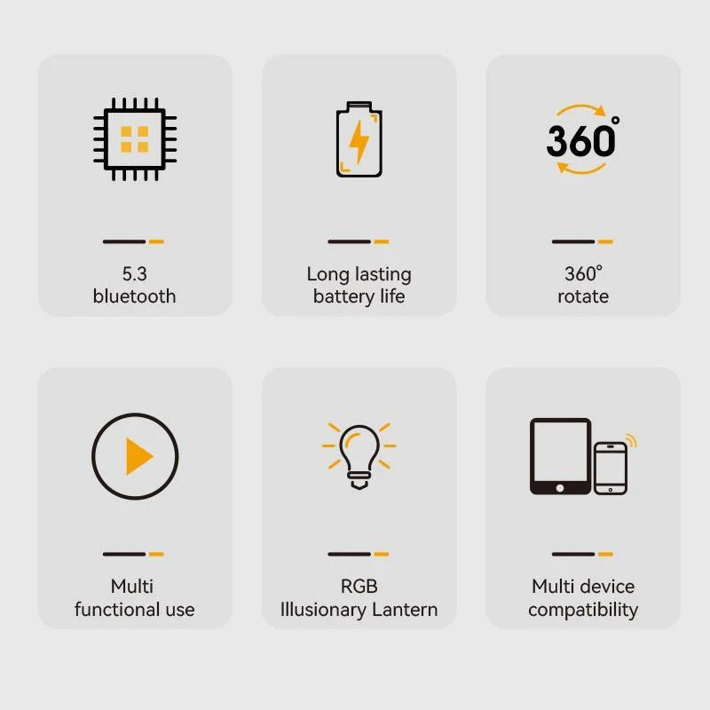 New Cell Phone Holder Stand With LDE Light Bluetooth Speaker Adjustable Tablet Bracket Support Portable Wireless Loudspeaker.