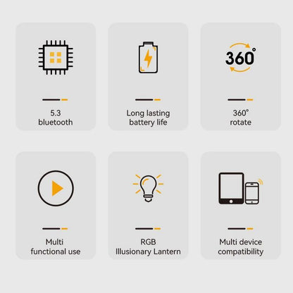 New Cell Phone Holder Stand With LDE Light Bluetooth Speaker Adjustable Tablet Bracket Support Portable Wireless Loudspeaker.