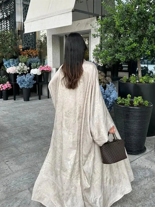 Ramadan Eid Open Dubai Luxury Abaya Damen Modest Kimono Coat 2025 Muslim for Women Islam Clothing Kebaya Robe Femme Musulmane.