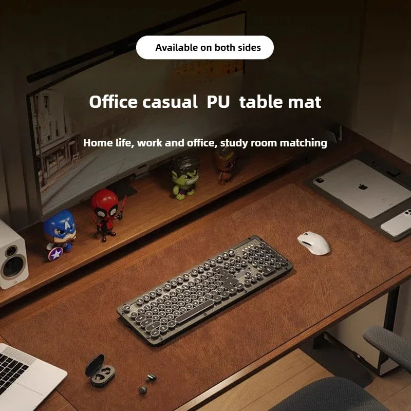 Retro Mousepad Large Mouse Pad Waterproof Non-slip PU Suede Desk Mat Computer Keyboard Desk Pad Mouse Mats Gaming Accessories.