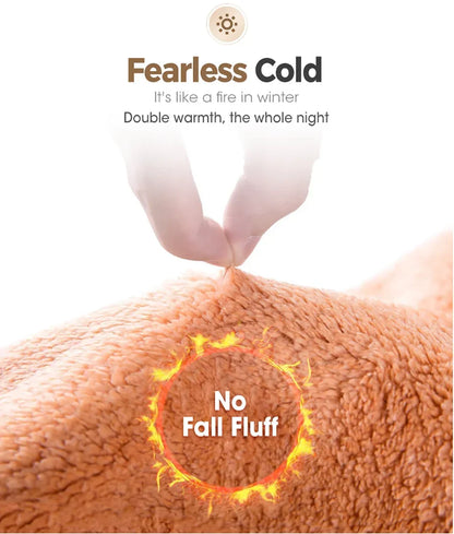 Wool Throw Blanket Keep Warm Winter Bed Blankets Double Sided Queen Duvet Cover Camping Double Bed Cover Bedspread On The Bed.