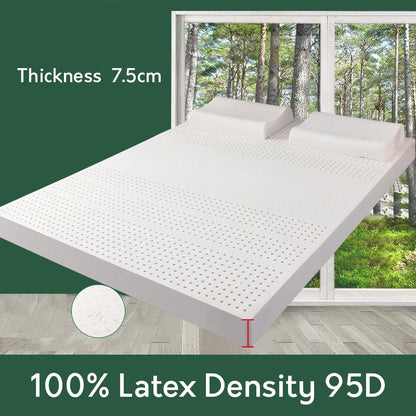 100 % Naturlatex-Matratze Thailand 10 cm Naturlatexmatten Gummi weiches Kissen Zwei-Personen-Haushalt 1,2/1,5/1,8 m Heimmatratze