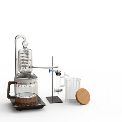 HOOLOO 2.4L Water Distiller Distillation Kit Home Fragrance Distillation Device Hydrosol & Essential Oil Distiller Equipment.