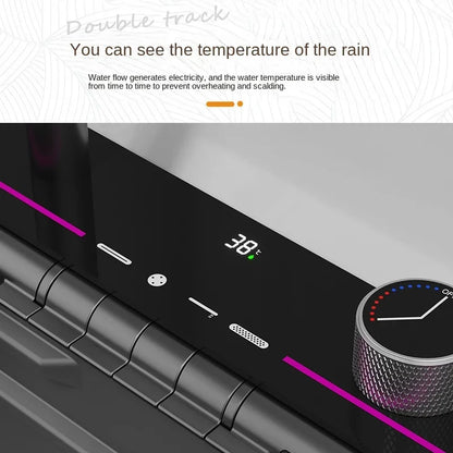 304 Edelstahl Wasserfall Küchen spüle große Einzels chlitz integrierte Digital anzeige Wasserhahn Set Seifensp ender Tasse Waschmaschine