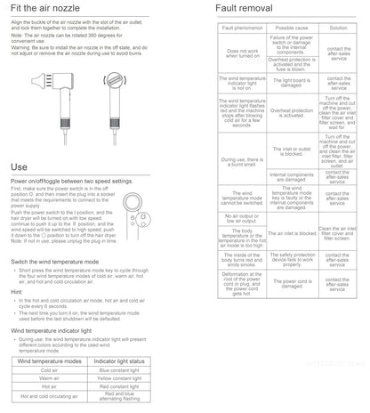 Original Xiaomi Mijia H501 High Speed Anion Hair Dryer Wind 62m/s 1600W 2min Quick Drying Professional Hair Care Negative Lon