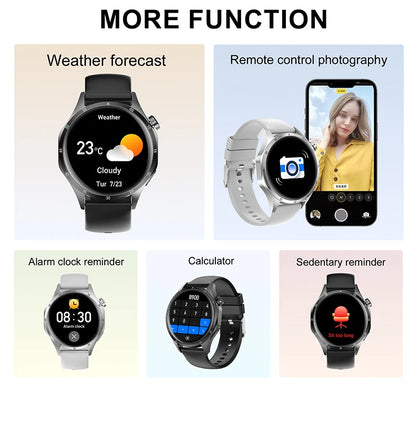 2025 New Men GPS Smart Watch 360 * 360 AMOLED Screen Bluetooth Call NFC Heart Rate Monitoring IP68 Waterproof SmartWatch for Men