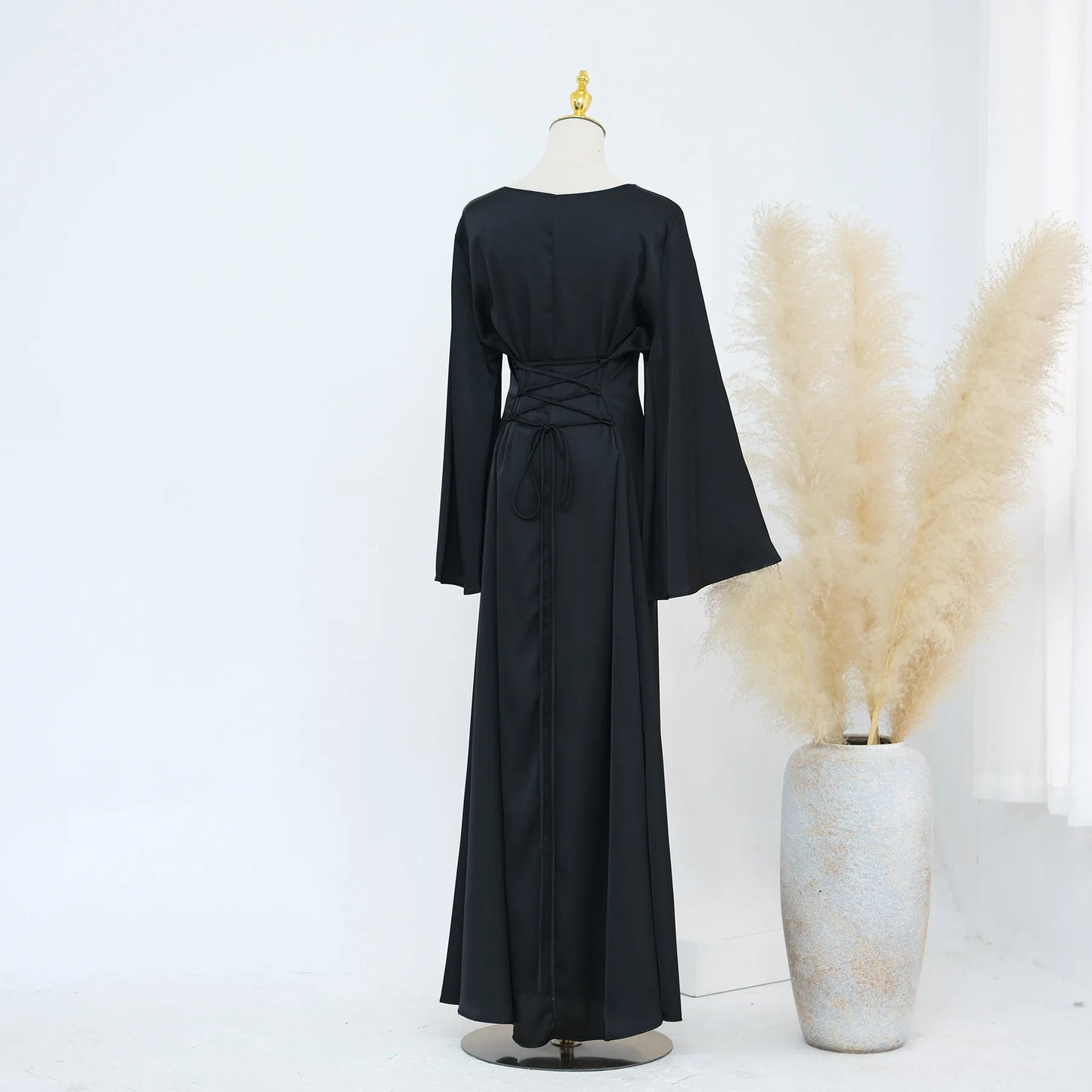 Ramadan 2 Piece Muslim Women Set Dubai Modest Abaya Islam Abayas Femme Elegant Arabic Clothing Fashion Turkey Solid Outfit 2025