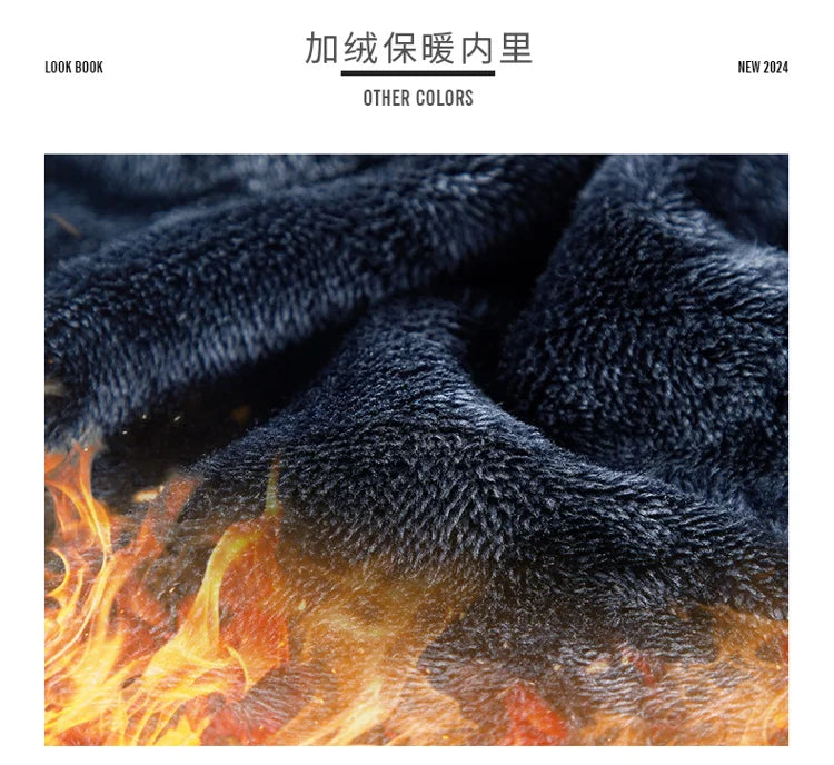 Maxbarley Brand Winter Fleece Jacket Men Casual Thickened Wool Coat Athleisure Design Warm Fashion Hooded Jackets Snow Ski Suit.