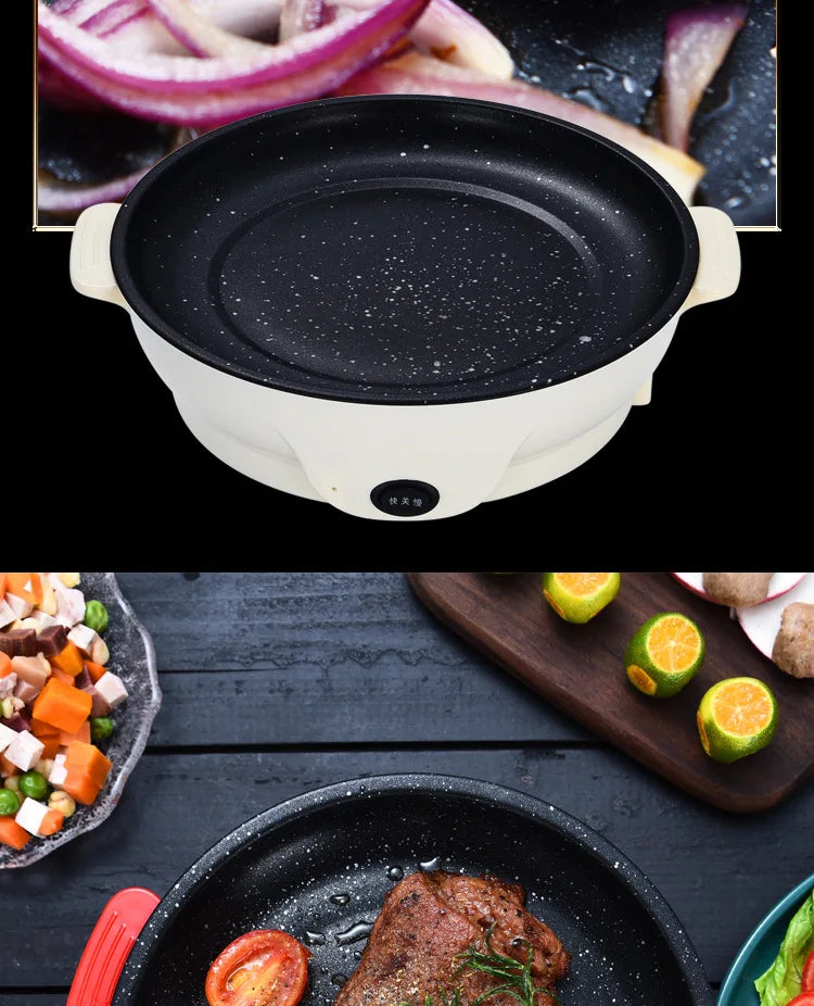 Electric Roasting Pan Household Multifunctional Barbecue Pan Electric Roasting Pan Barbecue Oven Electric Roasting Oven.