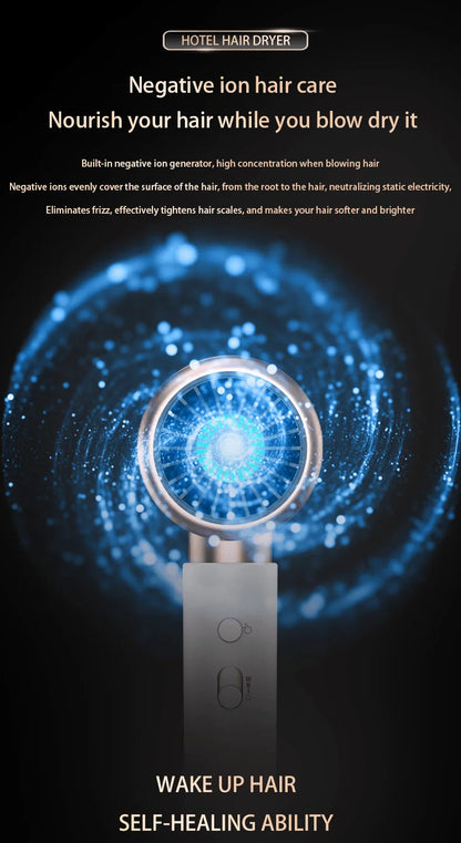 220V Hotel Wall Mounted Hair Dryer Hotel Non punching Negative Ion Hair Protection Cold and Hot Air High Power Hair Dryer