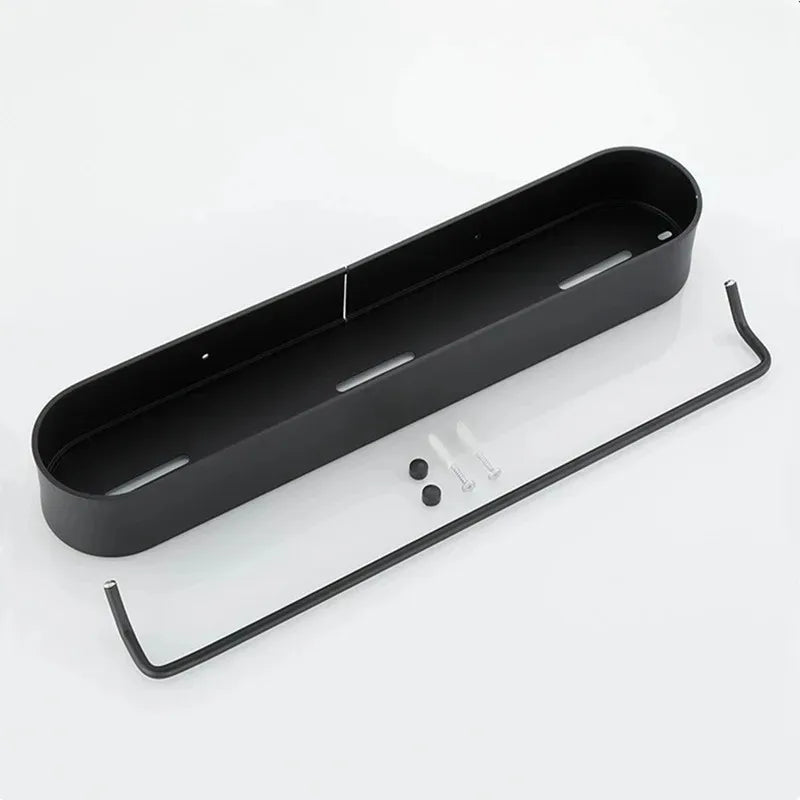 Nicht perforierter Raum, Aluminium, WC-Aufbewahrungsregal, Wandmontage, Badezimmer-Aufbewahrungsregal, Kosmetik, Wandregale, Badezimmer-Zubehör