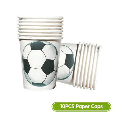 Fußball Geburtstag Dekoration Party Supplies Geschirr Luftballons Set Süßigkeiten Geschenkboxen Fußball Geburtstagsgeschenke Kinder Geburtstagsgeschenke