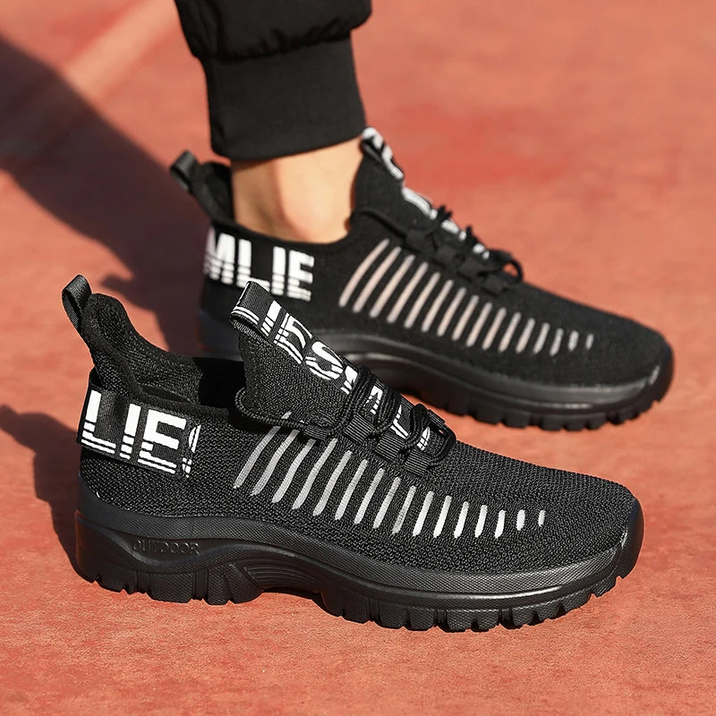 new Shoes for Man	Summer Walking Comfort Platform Sneakers Mesh Fashion Design Breathable Travel Training Jogging Shoes 36-46.