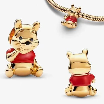 100% 925 sterling silver Disney 100th anniversary charm beads suitable for original DlY bracelet, women's fashion gift.