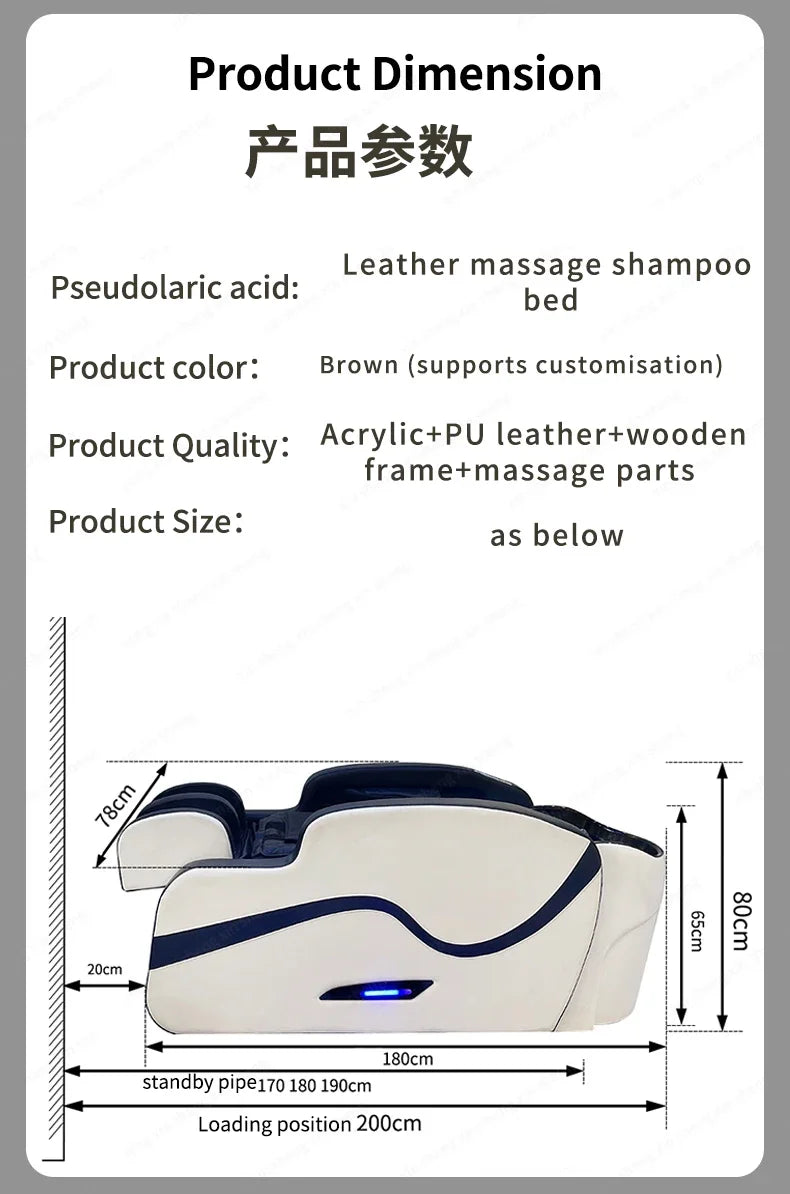 XinSheng Professionelle Elektrische Massage Bett Kopf SPA Salon Massage Tisch Haar Waschen Begasung Betten Friseur Smart Möbel