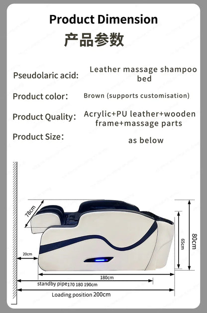 XinSheng Professionelle Elektrische Massage Bett Kopf SPA Salon Massage Tisch Haar Waschen Begasung Betten Friseur Smart Möbel