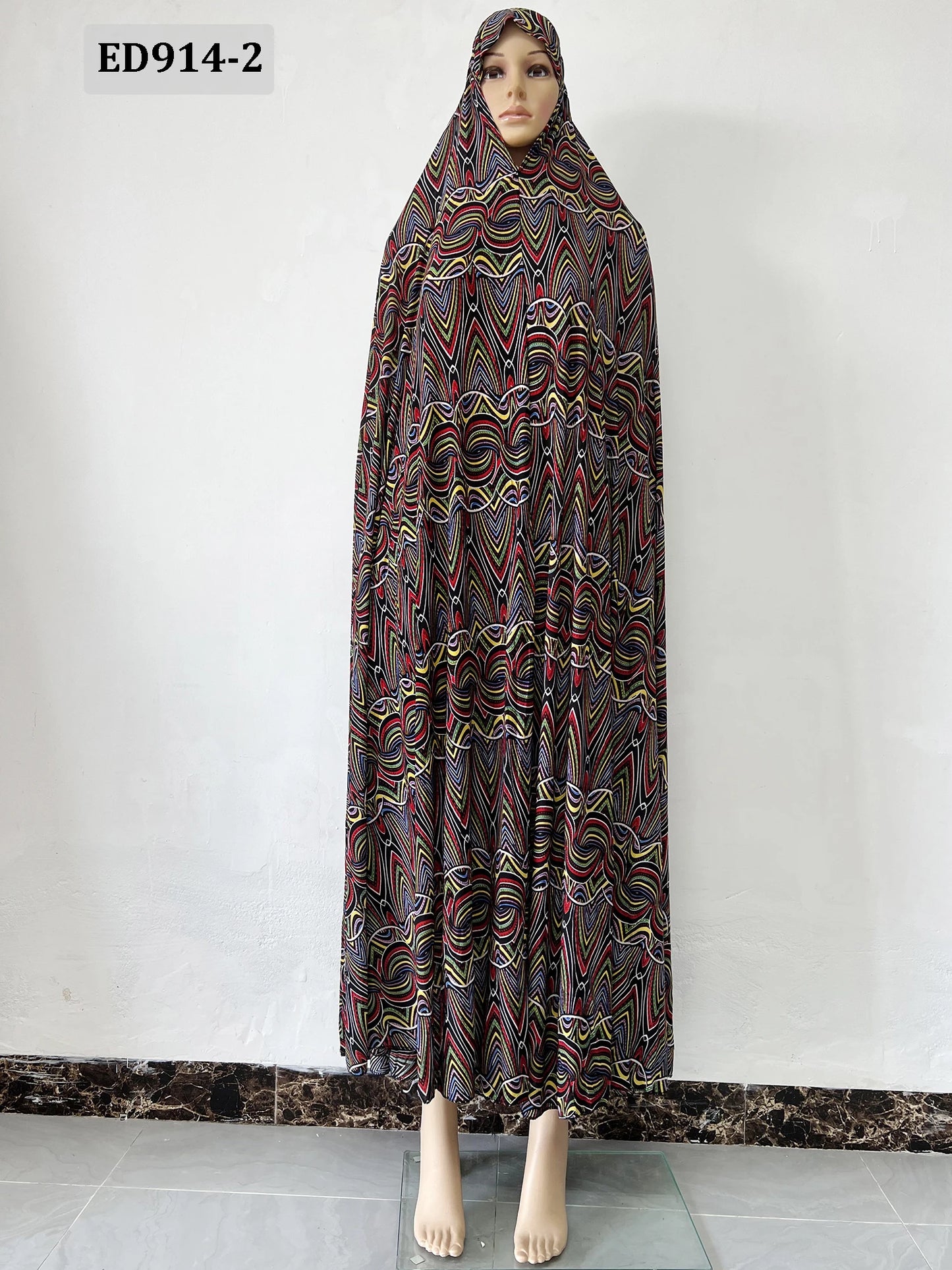 6XL  Muslim Womens Hooded Abaya African Sleeveless Prayer Garment Kaftan Dress With Hijab Floral Dubai Saudi Robe Ramadan