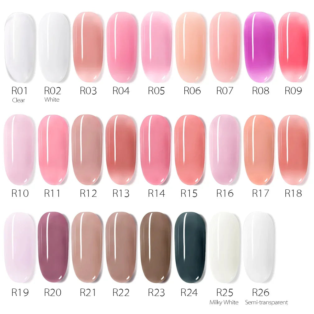 VENALISA Poly Nail Gel Nail Acrylic Gel Self Leveling Natural Pink Prolong Gel Clear Color Crystal Gel Nail Nail Art Jelly Gel.