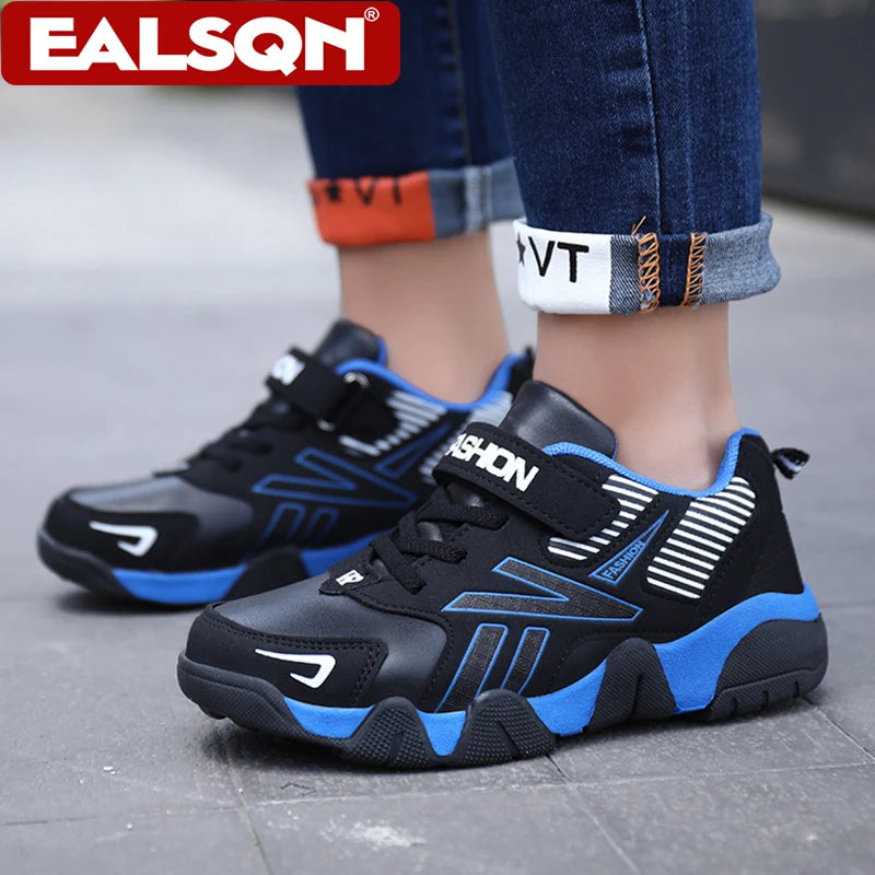 Four Seasons Leather Kids Shoes Non Slip Outdoor Children Walking Sneakers Casual Boys Sport Tennis Size 28-39.