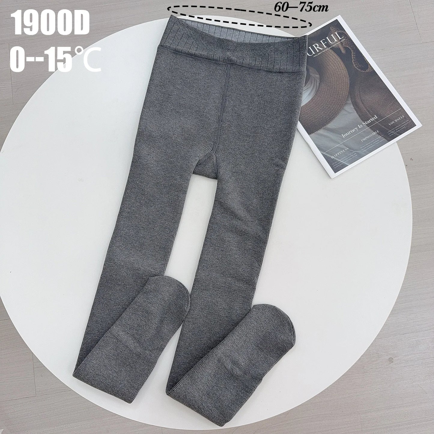 Korean Gray High Elastic Thicken Leggings for Women Warm Pantyhose Cotton Soft Stockings Tights Harajuku Streetwear Fashion Sock