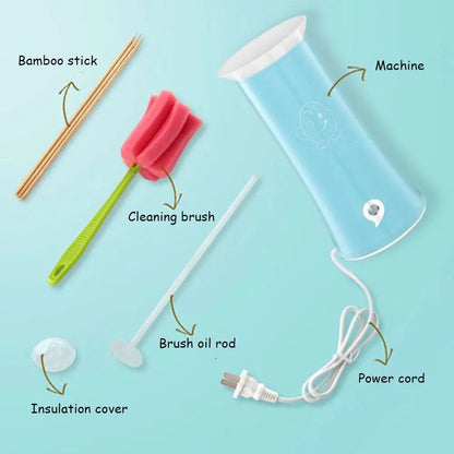 5-in-1 Automatic Egg Cooker Machine - Omelette/Tamagoyaki/Egg Roll Maker for Breakfast with Compact Design .