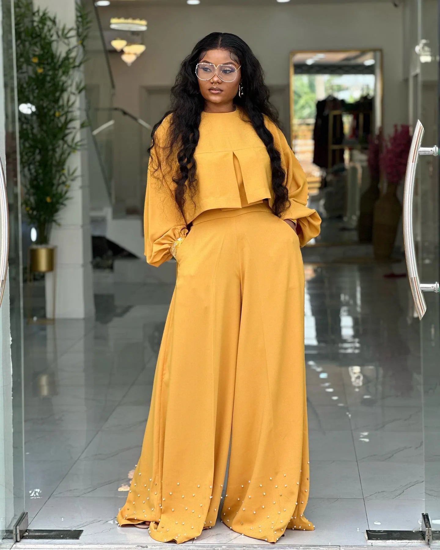 2 Piece Women Sets 2025 New Arrival Spring Summer Matching Sets Solid Color Two Pieces Sets Top And Pants Suits Outfits Clothing