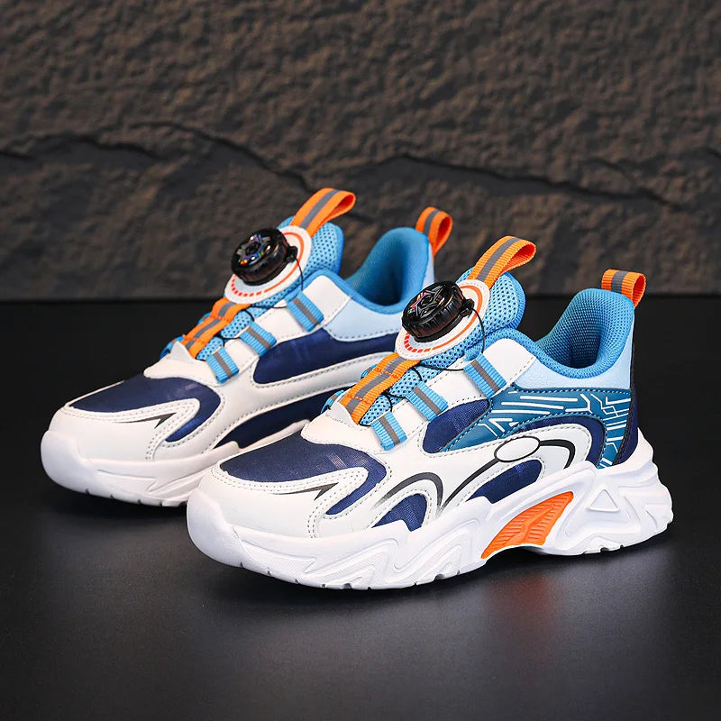 Design Boy Shoes Children Sneaker Size 28-39 Fashion Autumn New Kids Daily Walking Tennis Shoes Sports PU Leather Boy Sneaker.