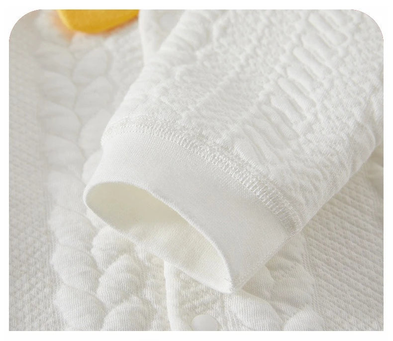 Somenie Neugeborenen Baby Body Baumwolle Niedlich Gedruckt Jungen Mädchen Strampler Warmes Zuhause Krabbeln Anzug Für Vier Jahreszeiten 3-6-9M.