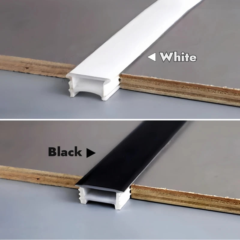 Black Flexible LED Neon Rope Lamp Silicone Tube Diffuser Recessed Channel For WS2811 WS2812B Waterproof Ribbon Neon Strip Lights.