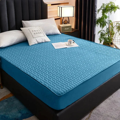 Bed Cover Mat Cover Waterproof Thicken Mattress Pad Protector Skin-Friendly Durable Fitted Sheet Latex 150x200 180x200 160x200.