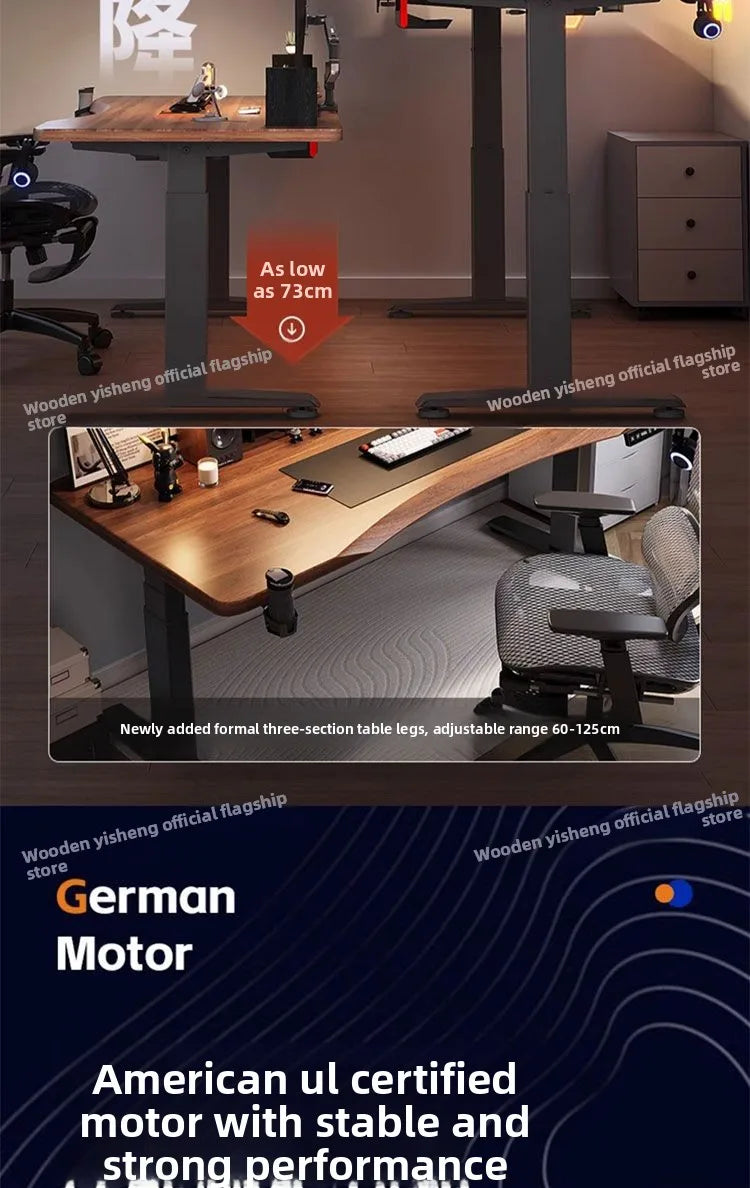 Elektrischer höhenverstellbarer intelligenter Stehschreibtisch, Computer-Workstation, Heimbüro, Gaming-Tisch, Arbeitszimmer, Schreibtisch, Desktop-Computer