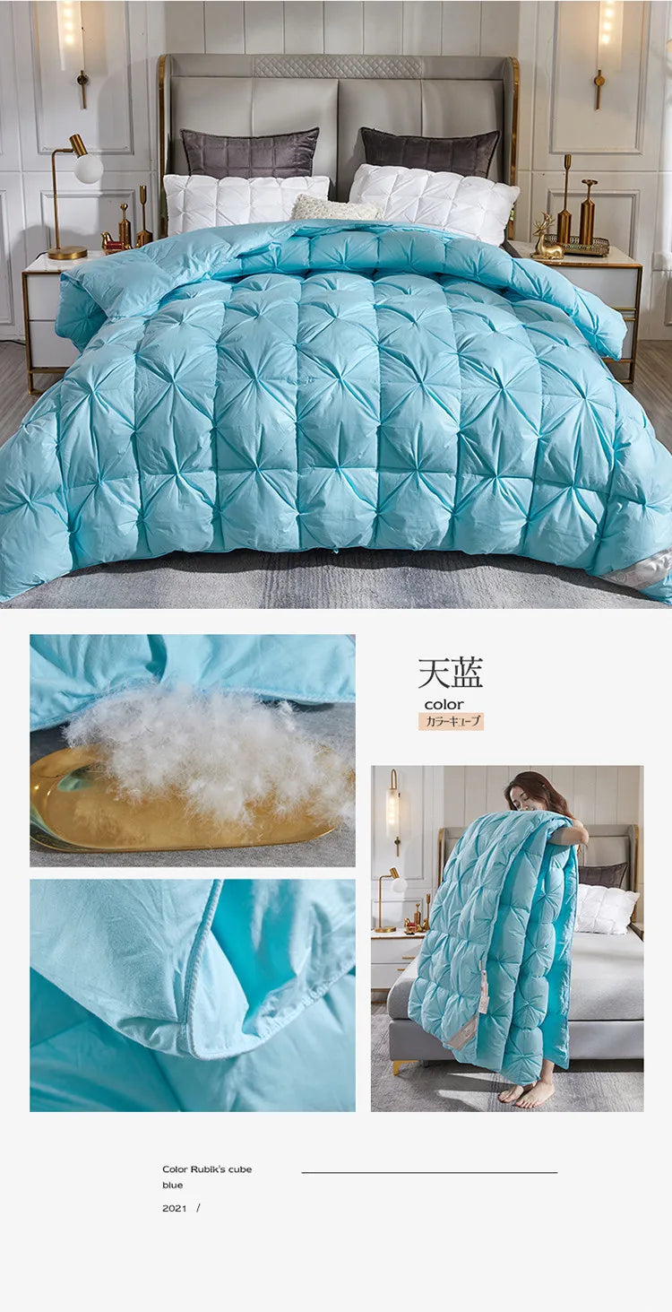 Down duvet 95 white goose down five-star hotel warm double single duvet core goose down duvet